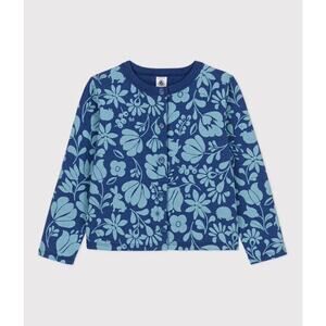 Petit Bateau Girl's Printed Quilted Tube Knit Cardigan NWT